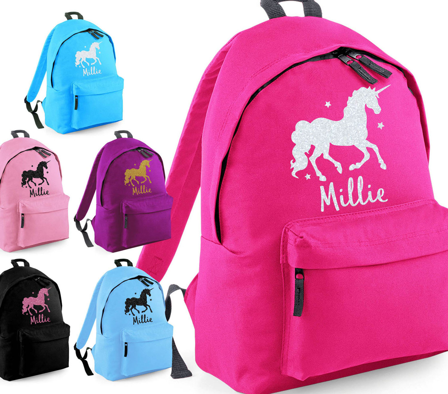 unicorn glitter backpack